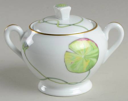 Nil (Gold Trim) Sugar Bowl & Lid