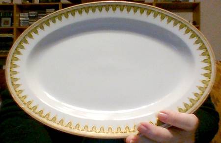H1831 12" Oval Serving Platter