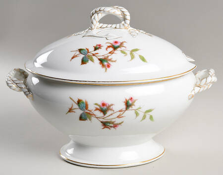 Moss Rose (Thin Gold Trim) Tureen &  Lid