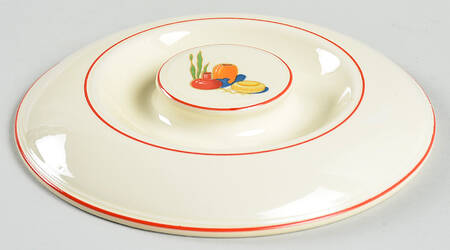 Mexicana (Kitchen Kraft, Red Band) Lid for 1.25 Qt Round Casserole