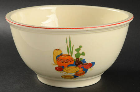 Mexicana (Kitchen Kraft, Red Band) 8" Mixing Bowl