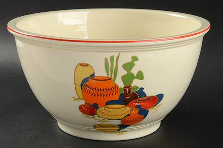 Mexicana (Kitchen Kraft, Red Band) 10" Mixing Bowl