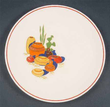 Mexicana (Kitchen Kraft, Red Band) Cake Plate