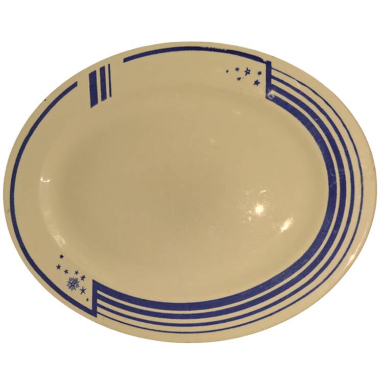 The Constellation Blue 13" Oval Serving Platter