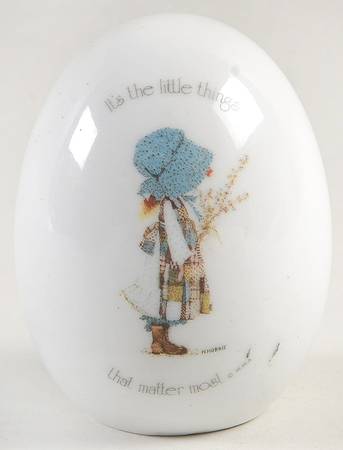 Holly Hobbie Egg Figurine