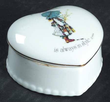 Holly Hobbie Small Heart Shape Box & Lid