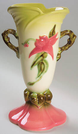 Woodland Chartreuse Pink (Glossy) 10" Vase
