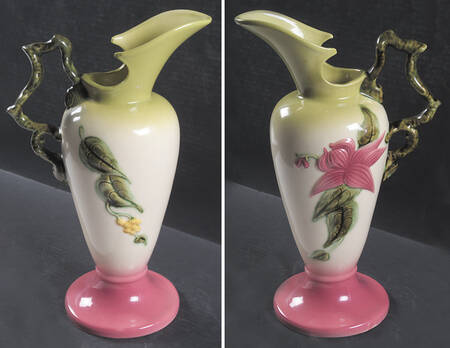 Woodland Chartreuse Pink (Glossy) Ewe13" Ewer