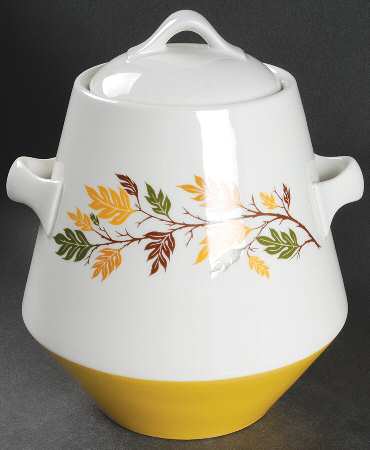 Autumn Leaf (Flareware) Cookie Jar & Lid