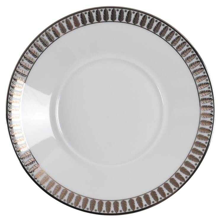 Plumes Platinum Saucer