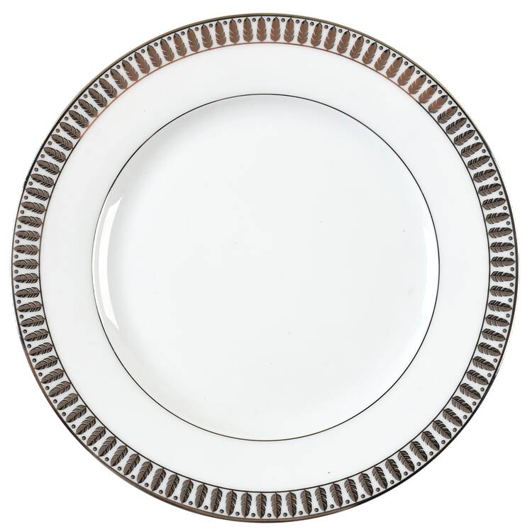 Plumes Platinum Salad Plate by Haviland