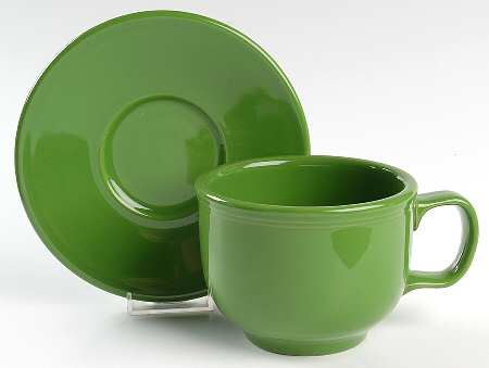Fiesta Shamrock Green (Intro 2003) Jumbo Cup & Saucer Set