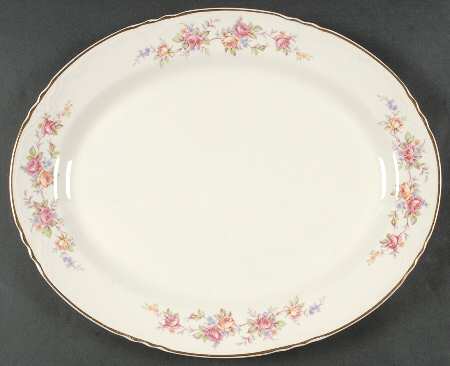 R1334 15" Oval Serving Platter by Homer Laughlin 