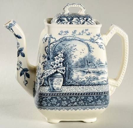 Rustic Blue Coffee Pot & Lid