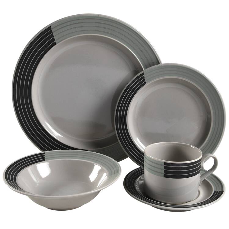 Grooving Green 5 Piece Place Setting