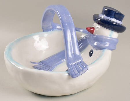 Winter Frost Figural Open Candy Dish