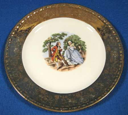 Mme de Pompadour (Gold Rim) Bread & Butter Plate