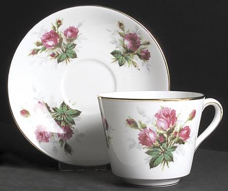 Grandmother's Rose (Smooth) Jumbo Cup & Saucer Set