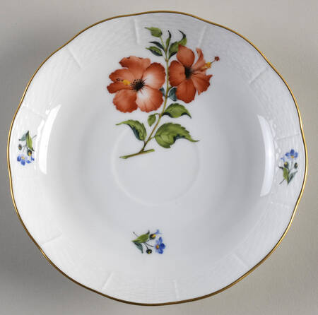 Flowers of Bermuda Saucer for Chocolate Cup