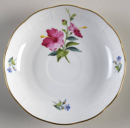 Flowers of Bermuda Saucer for Chocolate Cup