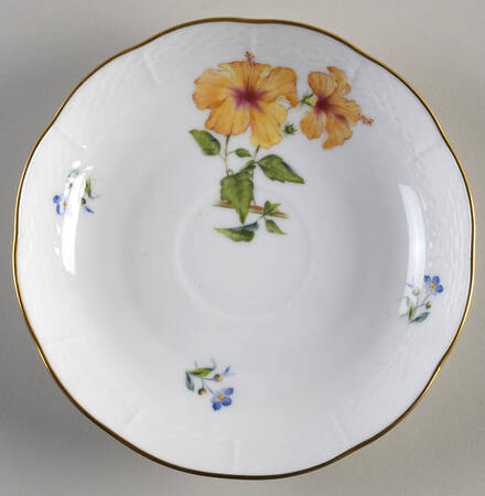 Flowers of Bermuda Saucer for Chocolate Cup