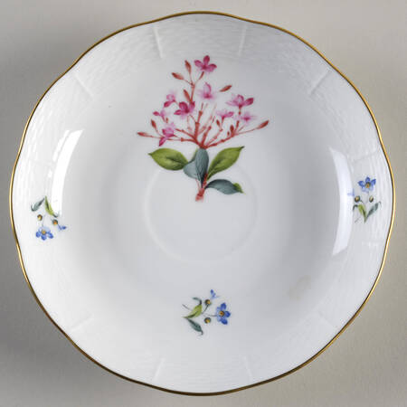 Flowers of Bermuda Saucer for Chocolate Cup