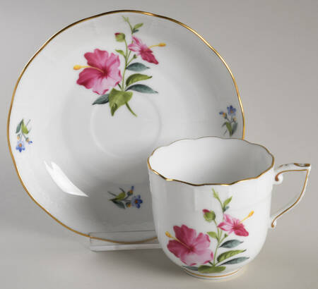 Flowers of Bermuda Chocolate Cup & Saucer Set