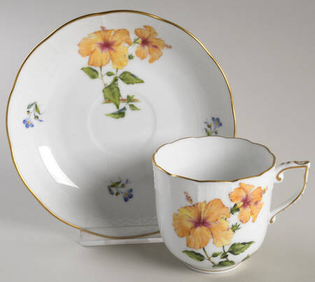 Flowers of Bermuda Chocolate Cup & Saucer Set