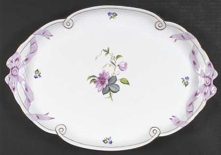 Flowers of Bermuda 16" Oval Serving Platter