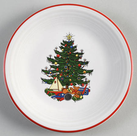 Fiesta American Christmas Tree Salad Plate