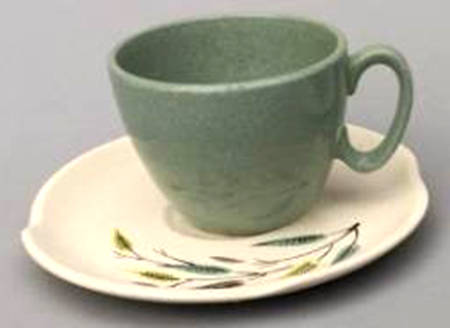 Whispering Leaves Flat Cup & Saucer Set