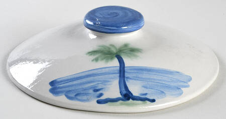 Palm Tree Lid for 2 Qt Round Covered Casserole