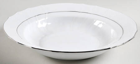 Platinum Edge Large Rim Soup Bowl