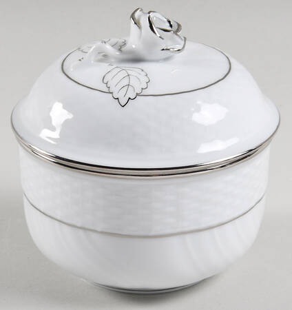 Platinum Edge Sugar Bowl & Lid
