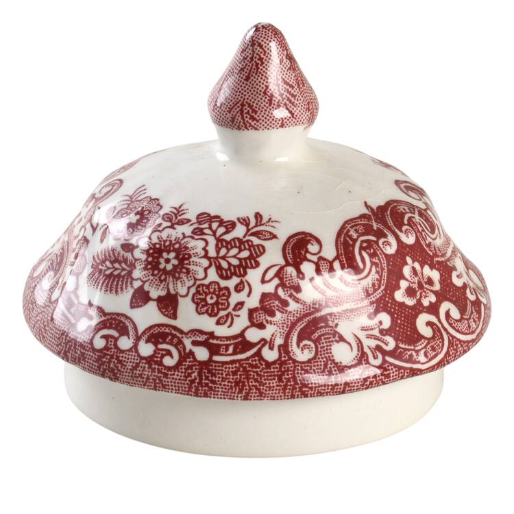 Olde Country Castles Red Lid for Sugar Bowl