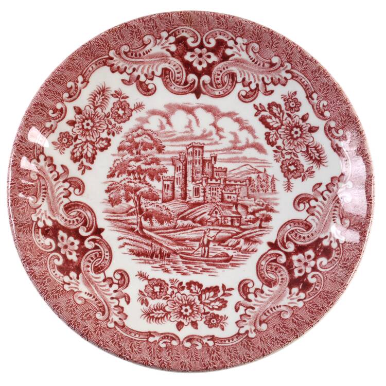 Olde Country Castles Red Saucer
