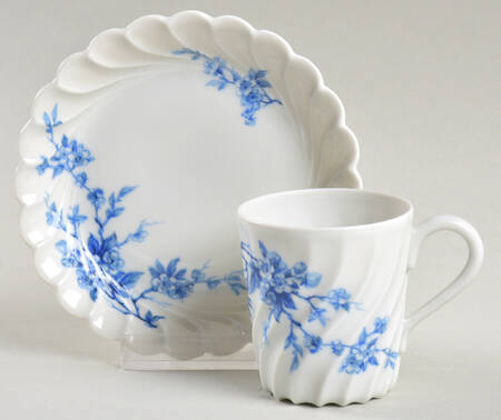 H2524 Flat Demitasse Cup & Saucer Set by Haviland