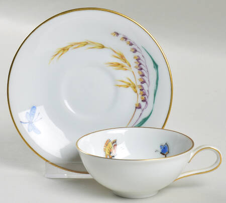 Summer Flat Demitasse Cup & Saucer Set
