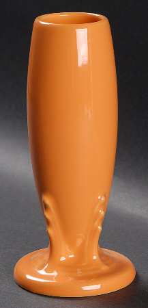 Fiesta Tangerine (Intro 2003) 6" Bud Vase by Homer Laughlin 