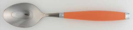 Fiesta Tangerine (Intro 2003) Place/Oval Soup Spoon by Homer Laughlin 