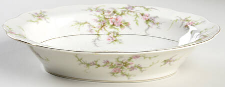 Rosalinde (France, Lutece Shape) 9" Oval Vegetable Bowl