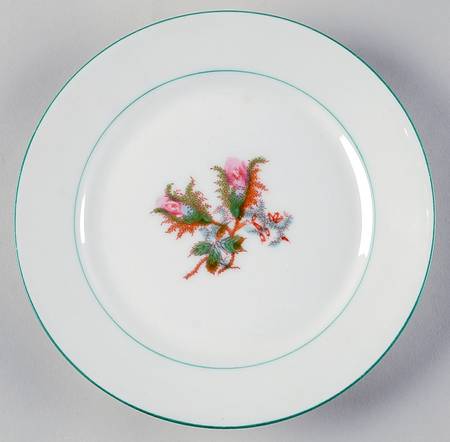 Moss Rose (Green Trim) by Haviland