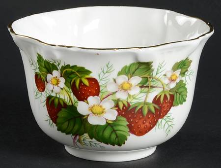 Strawberry Ripe Open Sugar Bowl