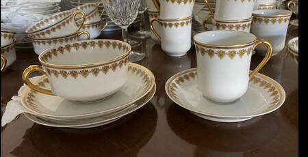 Schleiger 576-1 Flat Cup & Saucer Set