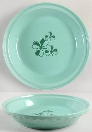 Fiesta Shamrock Deep Pie Serving Plate