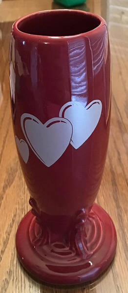 Fiesta Triple Hearts 6" Bud Vase