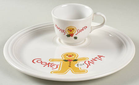 Fiesta Cookies For Santa Snack Plate & Cup Set