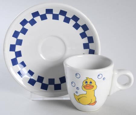 Fiesta Rubber Ducky Flat Demitasse Cup & Saucer Set