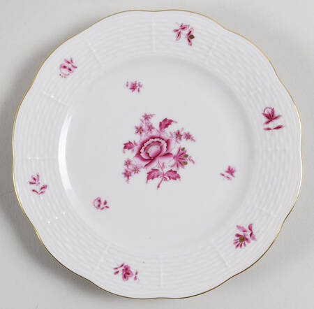 Nanking Bouquet Pink (NBP) Bread & Butter Plate by Herend