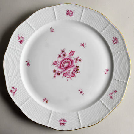 Nanking Bouquet Pink (NBP) 11" Chop Plate (Round Platter) by Herend